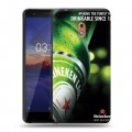 Дизайнерский силиконовый чехол для Nokia 2.1 Heineken