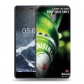 Дизайнерский силиконовый чехол для Nokia 3.1 Heineken