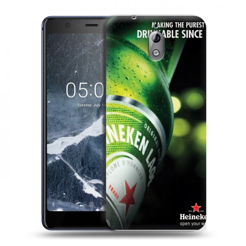 Дизайнерский силиконовый чехол для Nokia 3.1 Heineken