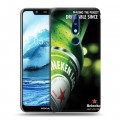 Дизайнерский силиконовый чехол для Nokia 5.1 Plus Heineken