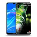 Дизайнерский пластиковый чехол для Huawei Y6 (2019) Heineken