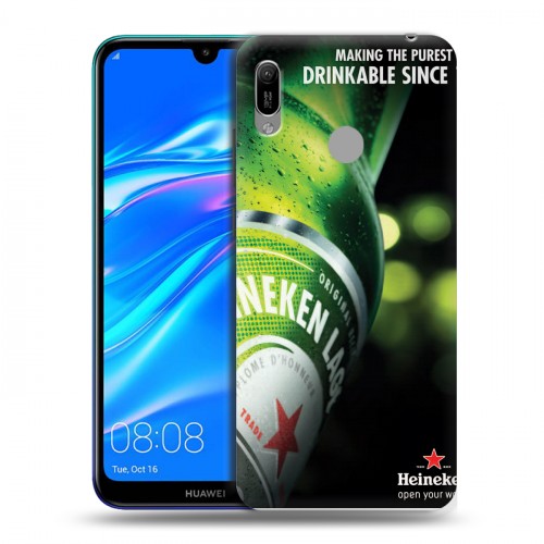 Дизайнерский пластиковый чехол для Huawei Y6 (2019) Heineken