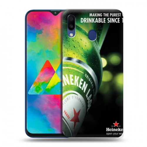 Дизайнерский силиконовый чехол для Samsung Galaxy M20 Heineken