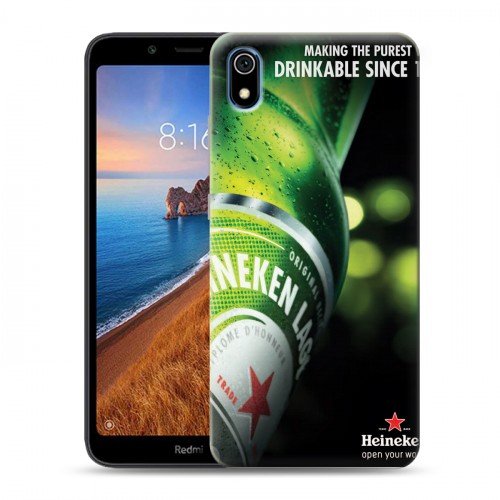 Дизайнерский силиконовый чехол для Xiaomi RedMi 7A Heineken