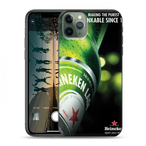 Дизайнерский пластиковый чехол для Iphone 11 Pro Heineken