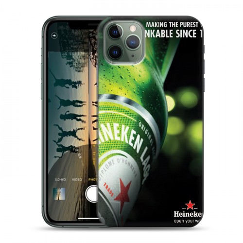Дизайнерский пластиковый чехол для Iphone 11 Pro Max Heineken
