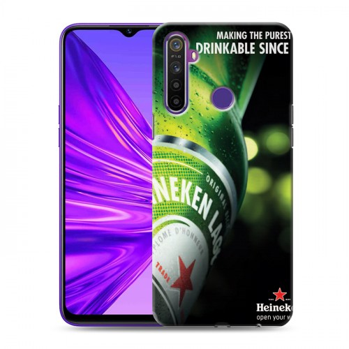 Дизайнерский силиконовый чехол для Realme 5 Heineken