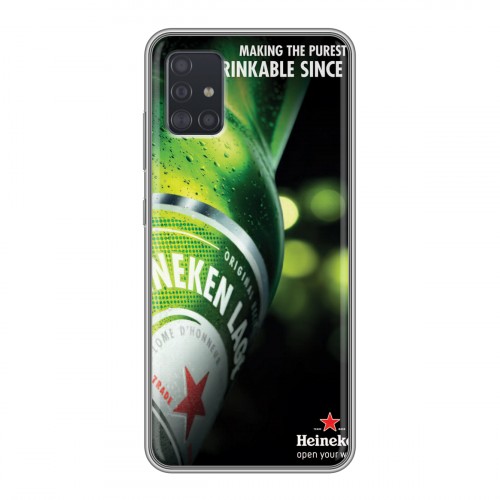 Дизайнерский силиконовый чехол для Samsung Galaxy A51 Heineken