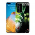 Дизайнерский пластиковый чехол для Huawei P40 Pro Heineken