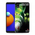 Дизайнерский пластиковый чехол для Samsung Galaxy A01 Core Heineken