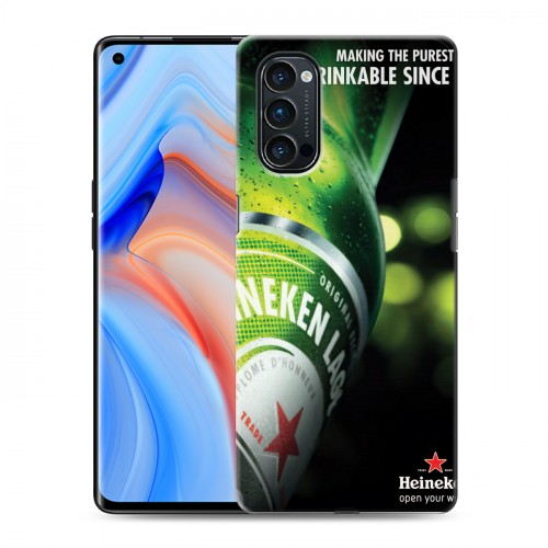 Дизайнерский пластиковый чехол для OPPO Reno4 Pro Heineken