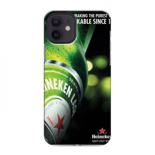 Дизайнерский силиконовый чехол для Iphone 12 Heineken