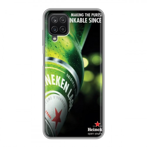 Дизайнерский силиконовый чехол для Samsung Galaxy A12 Heineken