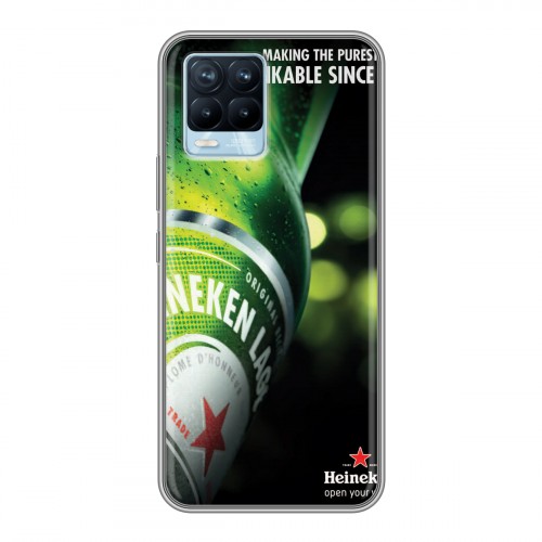 Дизайнерский силиконовый чехол для Realme 8 Heineken