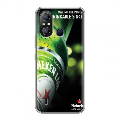 Дизайнерский силиконовый чехол для Itel A49 Heineken