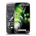 Дизайнерский пластиковый чехол для HTC Desire 500 Heineken