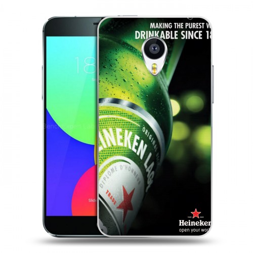 Дизайнерский пластиковый чехол для Meizu MX4 Heineken