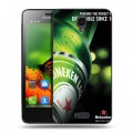 Дизайнерский пластиковый чехол для Lenovo S660 Heineken