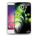 Дизайнерский пластиковый чехол для LG L60 Heineken