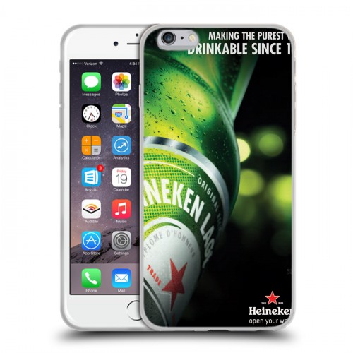 Дизайнерский силиконовый чехол для Iphone 6 Plus/6s Plus Heineken