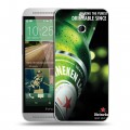 Дизайнерский пластиковый чехол для HTC One E8 Heineken