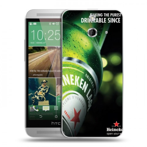 Дизайнерский пластиковый чехол для HTC One E8 Heineken