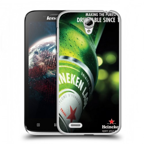Дизайнерский пластиковый чехол для Lenovo A859 Ideaphone Heineken