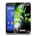 Дизайнерский пластиковый чехол для Sony Xperia E4g Heineken