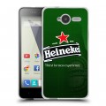 Дизайнерский пластиковый чехол для ZTE Blade L3 Heineken