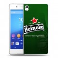 Дизайнерский пластиковый чехол для Sony Xperia Z3+ Heineken