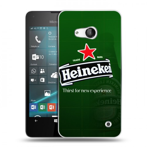 Дизайнерский пластиковый чехол для Microsoft Lumia 550 Heineken