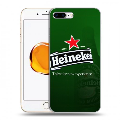 Дизайнерский пластиковый чехол для Iphone 7 Plus / 8 Plus Heineken