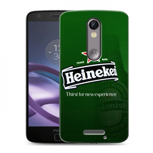 Дизайнерский пластиковый чехол для Lenovo Moto X Force Heineken