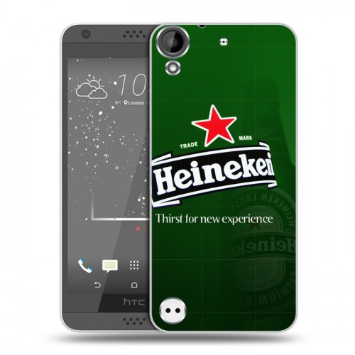 Дизайнерский пластиковый чехол для HTC Desire 530 Heineken