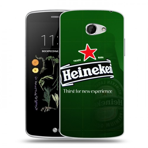 Дизайнерский силиконовый чехол для LG K5 Heineken