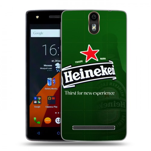 Дизайнерский силиконовый чехол для Wileyfox Storm Heineken