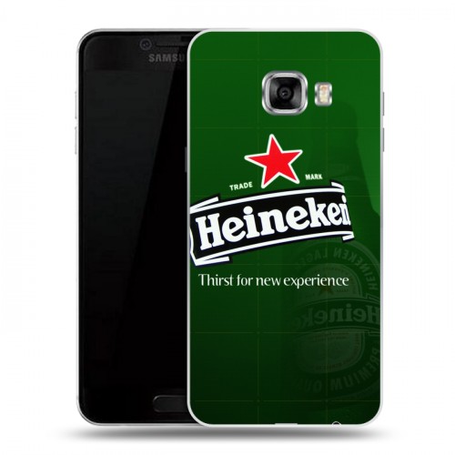 Дизайнерский пластиковый чехол для Samsung Galaxy C5 Heineken