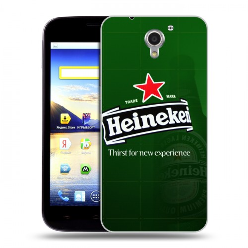 Дизайнерский пластиковый чехол для ZTE Blade A510 Heineken