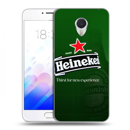 Дизайнерский пластиковый чехол для Meizu M3E Heineken