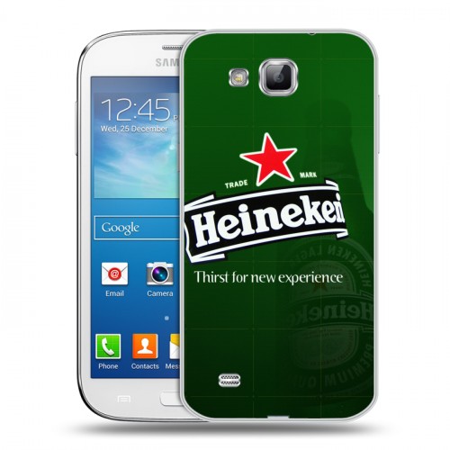 Дизайнерский пластиковый чехол для Samsung Galaxy Premier Heineken