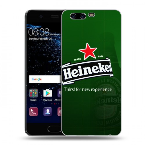 Дизайнерский пластиковый чехол для Huawei P10 Heineken