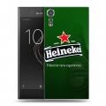 Дизайнерский пластиковый чехол для Sony Xperia XZs Heineken