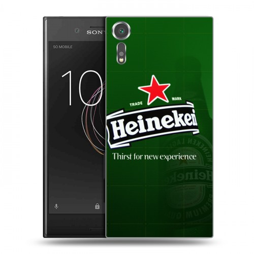 Дизайнерский пластиковый чехол для Sony Xperia XZs Heineken