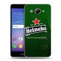 Дизайнерский пластиковый чехол для Huawei Y3 (2017) Heineken