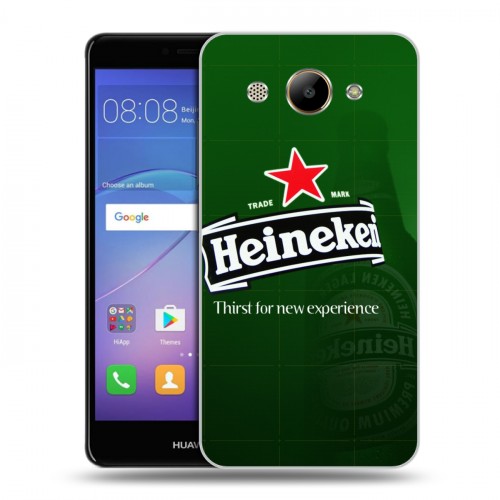 Дизайнерский пластиковый чехол для Huawei Y3 (2017) Heineken