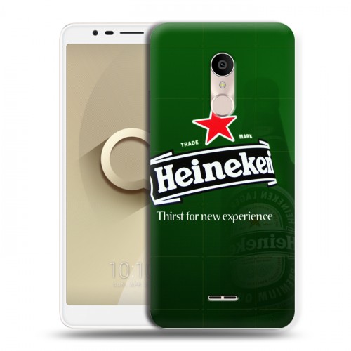 Дизайнерский пластиковый чехол для Alcatel 3C Heineken