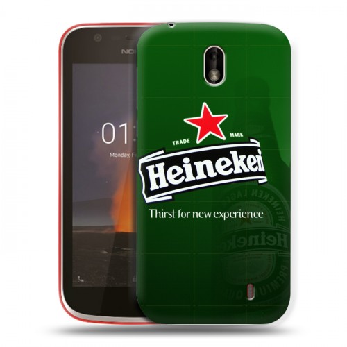 Дизайнерский пластиковый чехол для Nokia 1 Heineken