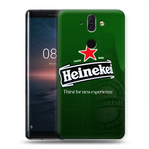 Дизайнерский пластиковый чехол для Nokia 8 Sirocco Heineken