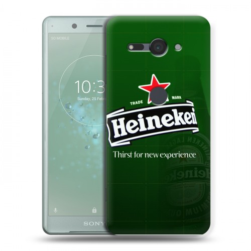 Дизайнерский пластиковый чехол для Sony Xperia XZ2 Compact Heineken