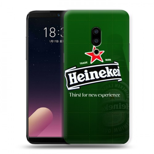 Дизайнерский пластиковый чехол для Meizu 15 Plus Heineken